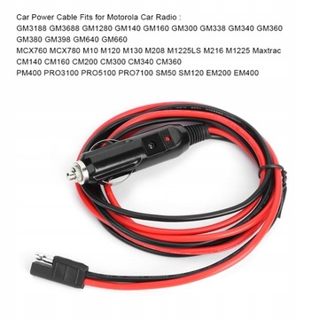 KABEL ZASILAJĄCY DO RADIA SAMOCHODOWEGO 1.5M