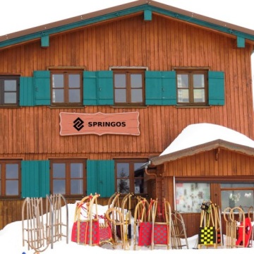 Традиционные деревянные сани Springos SAN001