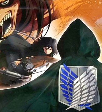 Атака Титанов L АНИМЕ КОСПЛЕЙ M Накидка разведчика