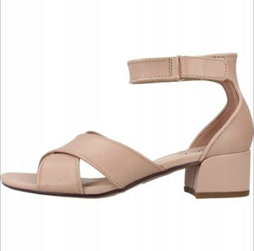 Sandały Damskie CLARKS CAROLEIGH RISE NUDE r.35,5