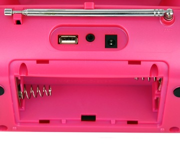 Магнитола с Bluetooth/USB Розовый Camry