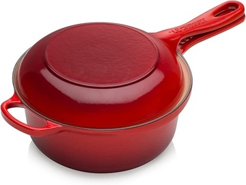 Rondel żeliwny czerwony Garnek Le Creuset Marmitout 2,3 l 22cm