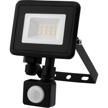 Naświetlacz LED Halogen Reflektor Lampa 10W 850lm 4000K IP65 Czujnik Ruchu
