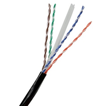 Kabel skrętka kat.6 UTP zewn. żel Cu na metry