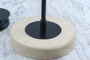 czarna podkładka M10x1 podkładka dekoracyjna 8cm podstawa lampy edison DIY
