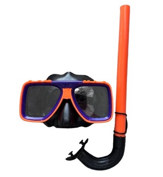 Комплект маска, трубка, трубка для плавания и дайвинга для детей GOOGLE GLASSES