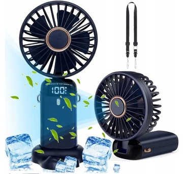 Fan fan, handheld USB Type C desk fan, silent, wireless