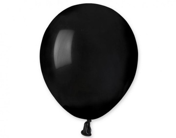 BALONY MAŁE CZARNE DO GIRLAND 12cm 5 cali 10szt