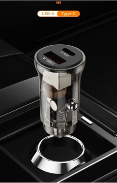 БЫСТРОЕ МИНИ-АВТОМОБИЛЬНОЕ ЗАРЯДНОЕ УСТРОЙСТВО 20 Вт USB USB-C + КАБЕЛЬ 3 В 1