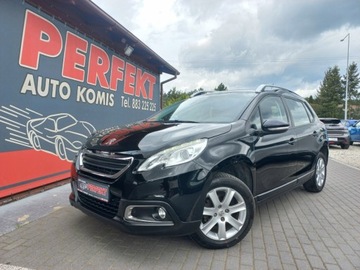 Peugeot 2008 I SUV 1.2 VTi 82KM 2014 Peugeot 2008 LED Tablet Klimatyzacja Podgrzewa...