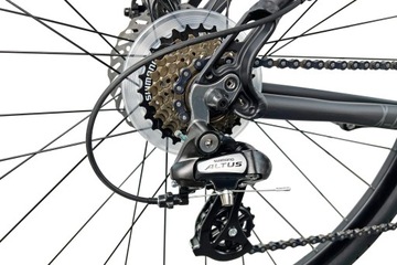 Мужской кроссовый велосипед INDIANA X-Cross 2.0 28 дюймов, черный и красный