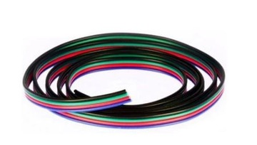 Кабельная стренга для светодиодных лент RGB, 4x жила, 1м