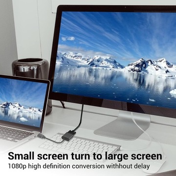 АДАПТЕР HDMI-VGA КОНВЕРТЕР HDMI-VGA