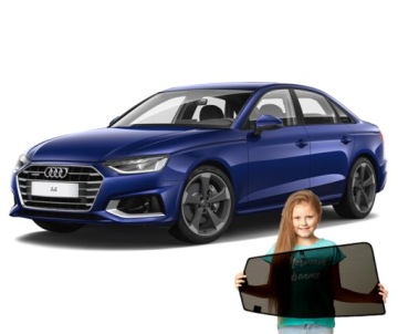 Záclony Rolety Kryty Dedikované na magnety pro Audi A4 B9 Sedan od roku 2015
