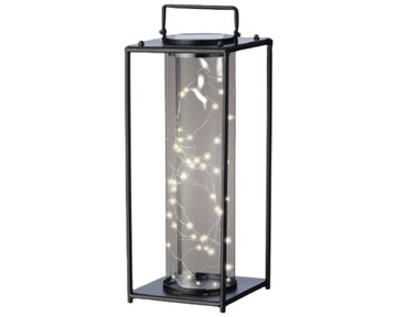 LATARNIA SOLARNA 20X20X49 BLACK