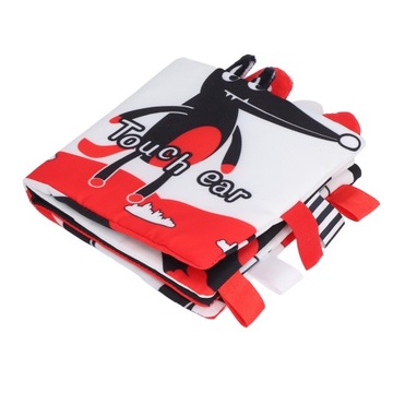 Детская книжка из ткани с мультяшным узором, детская ткань R9