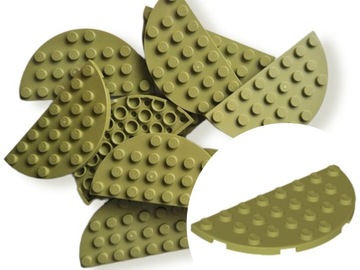 LEGO 22888 Plate Płytka okrągła 4x8 Oliwkowy 6szt