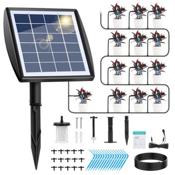 Солнечная система орошения для 15 растений 15м СОЛНЕЧНАЯ КАПЕЛЬНАЯ ИРРИГАЦИЯ