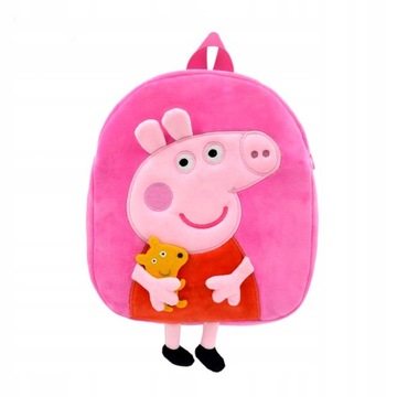 PLECAK DZIECIĘCY PLUSZOWA TORBA RÓŻOWY-PEPPA PIG