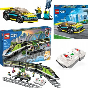 ZESTAW LEGO CITY 60337 EKSPRESOWY POCIĄG PASAŻERSKI + GRATIS LEGO 60383