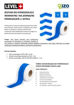 Лента гидроизоляционная 10м Уголки 4 шт. Набор