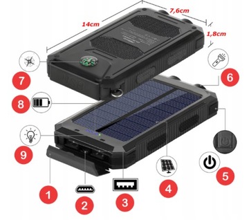 Powerbank Slimline 10000 мАч 2x USB