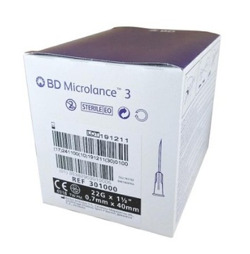 BD Microlance Igły iniekcyjne 22G 0.7x40mm 100 szt