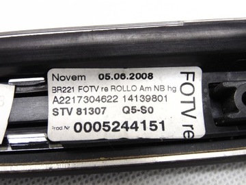 LIŠTA DEKORACE DVEŘE ČALOUNĚNI PRAVÁ PRAVÝ ZADNÍ MERCEDES S W221 05-09R LONG