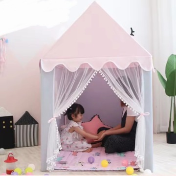 Детский домик, палатка, замок, дворец для дома, сада, светодиодная роза