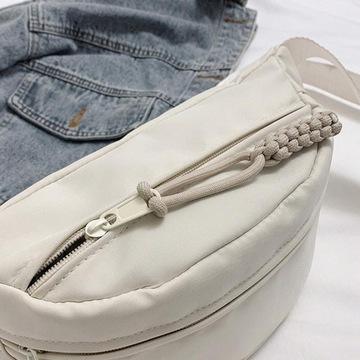 ЖЕНСКАЯ НАСТЕННАЯ СУМКА БЕЛЫЙ, ВМЕСТИТЕЛЬНАЯ, ЛЕГКАЯ ДЛЯ ПУТЕШЕСТВИЯ, НАбедренная сумка, БОЛЬШАЯ