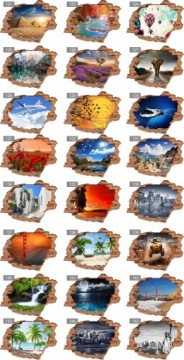 ЖИВОТНЫЕ Собаки Кошки Выбор 3D наклеек на стену