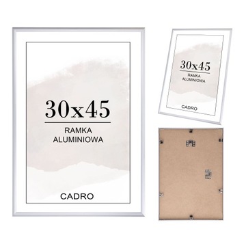 RAMKA NA ZDJĘCIA 30x45 RAMKI ALUMINIOWA SREBRNA