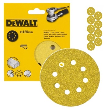 DEWALT Наждачная бумага на липучке 125 мм P120 DT3105