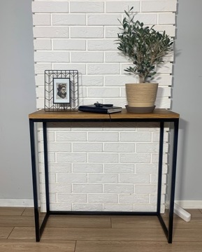 KONSOLA LOFT INDUSTRLIALNA DĄB NATURALNY toaletka