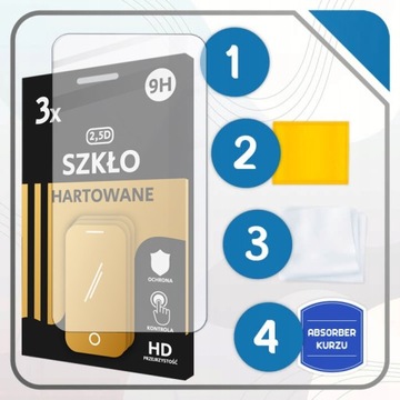 3 закаленных стекла для Motorola Moto G72
