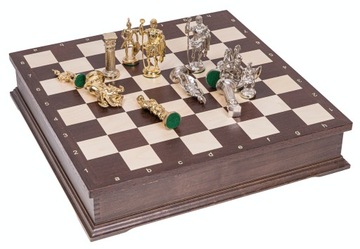 SQUARE - Szachy RZYMSKIE Premium - Figury Metalowe