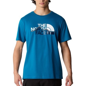 The North Face T-Shirt Mountain Line Rozmiar XL Niebieski - NF0A87NTRBI