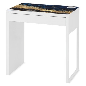 mata na biurko micke 73x50 niebieski marmur