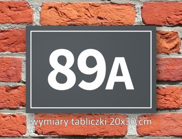 Адресная табличка, номер дома АЛЮМИНИЙ АНТРАЦИТ 30