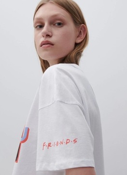Reserved Friends t-shirt Przyjaciele nadruk napis serialowy print Joey wzór