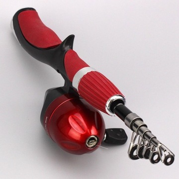 Удочки длиной 1,4 м для морской рыбалки Морская рыбалка с прибрежных лодок Красный