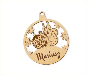 Новогодняя игрушка ДЛЯ ДОШКОЛЬНИКА, имя, подарок