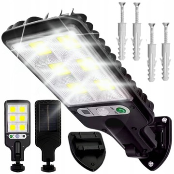 LAMPA SOLARNA Z CZUJNIKIEM RUCHU I ZMIERZCHU LED