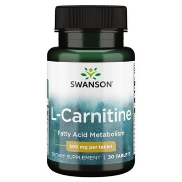 Swanson L-Carnitine (L-Karnityna) 500 mg - 30 tabletek