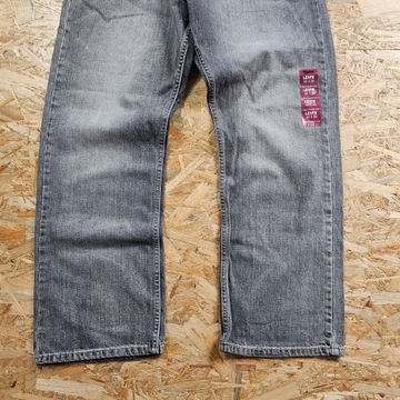 Spodnie Jeansowe LEVIS 514 Nowe z Metkami Szare Proste Dżins Denim 40x30