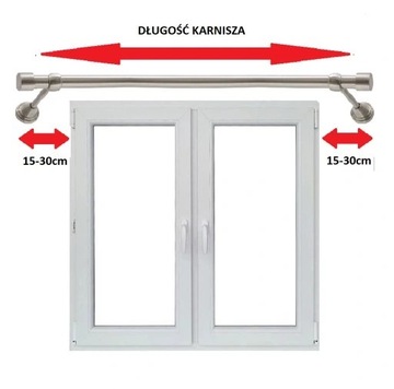 Одинарный карниз, металлический, черный Modern 19 100