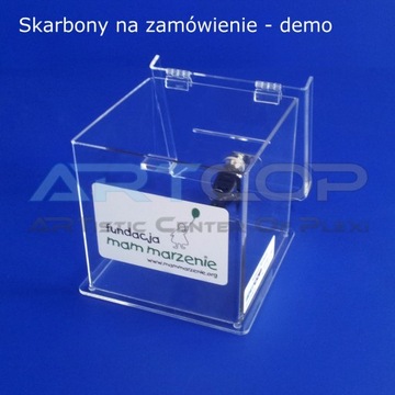 Урна для обзоров, заметок из оргстекла 15х15х15см.