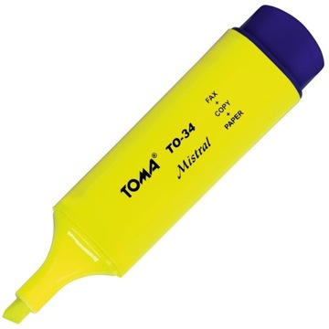 Неоновый хайлайтер YELLOW TO-334 TOMA MISTRAL