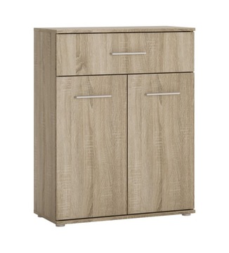 KOMODA SZAFKA VALENCIA 2D Z SZUFLADĄ 70 CM DĄB SONOMA MAT MAFMEBLE