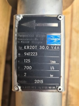 Pompa śrubowa beczkowa KB20T